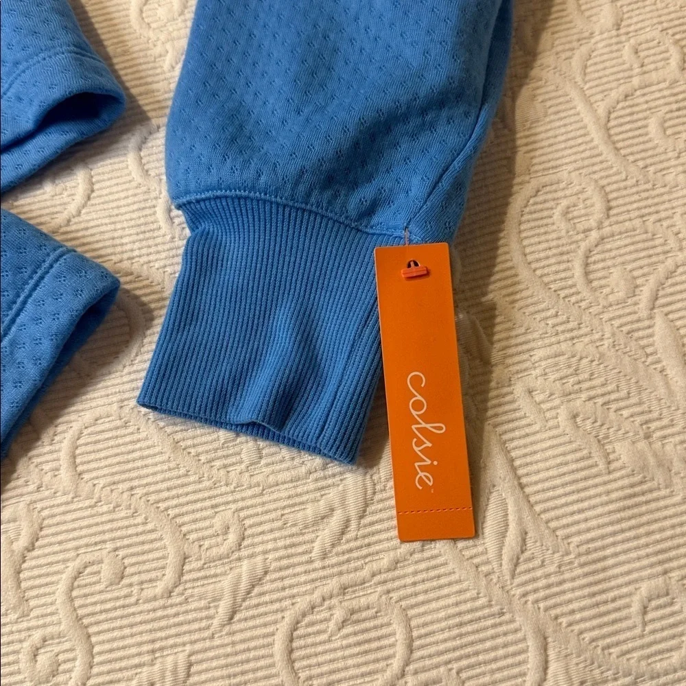 Colsie Blue Textured Pajama Set